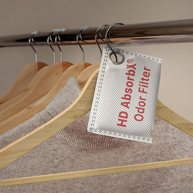 iTouchless AbsorbX High-Density Charcoal Air Purifying Bags 3-Pack – Bamboo Activated Charcoal Odor Eliminators for Home, Car, Closet, Pet Areas – Fragrance-Free, Long-Lasting Freshness