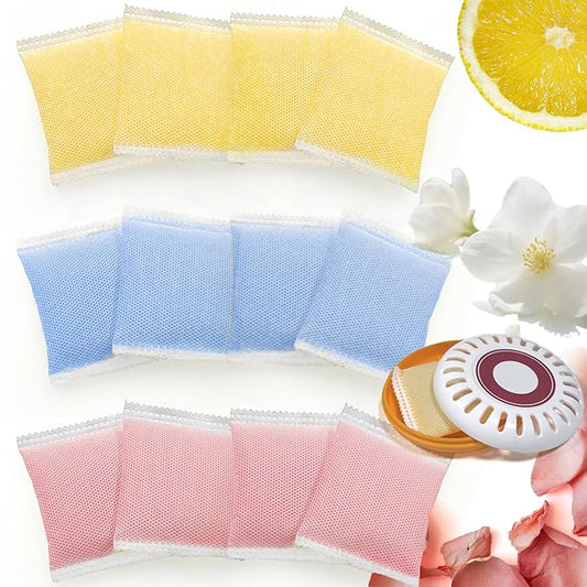 NewKe 12 Pack Diaper Pail Odor Absorber Carbon Filter Refills for Puck Baking Soda Cartridge, Diaper Pail Deodorizer Replacement Compatible with Munchkin Step and Pall Diaper Pail