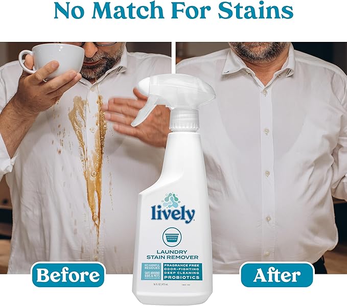 Lively Home Cleaning & Stain Removal Bundle – Multi-Purpose Cleaner and Laundry Stain Remover