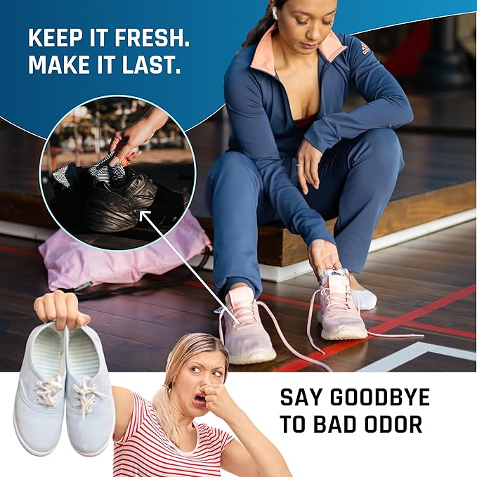 SmellWell - Scented Shoe Deodorizer Inserts - Odor Eliminators - Activated Bamboo Charcoal + Minerals - Natural Fresheners for shoes, bags, gloves - 2 x 1.8oz Original Size Hawaii Floral