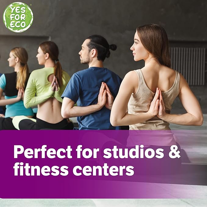 [Bulk 1400-Count] Plant Based Eco-Conscious Fitness Wipe, 2 Rolls x 700 Count Infused with Lavender & Tea Tree Oil, Perfect for Yoga/Pilates Studios & Gyms, All-Purpose Gym Wipes - Bulk Buy