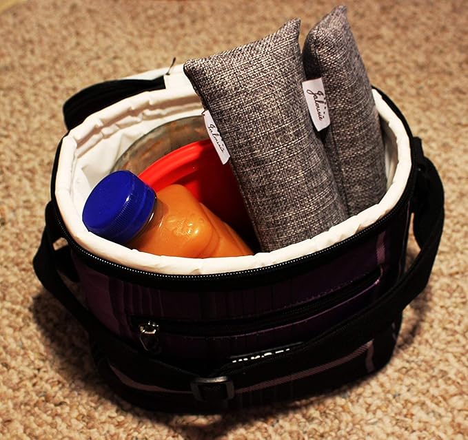 Jalousie Value Pack Set Mini Bamboo Charcoal Bags Natural Air Purifier, Shoe Deodorizer and Odor Eliminator Multi-Purpose Charcoal Bag (12 Pack, Shoe)