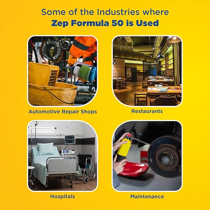 Zep Formula 50 Cleaner and Degreaser - 55 Gallon (1 Drum) 85985 - All-Purpose, Heavy-Duty, Use on Floors, Walls, Unpainted Metal Surfaces, Engines, Grills, Ovens and Fans