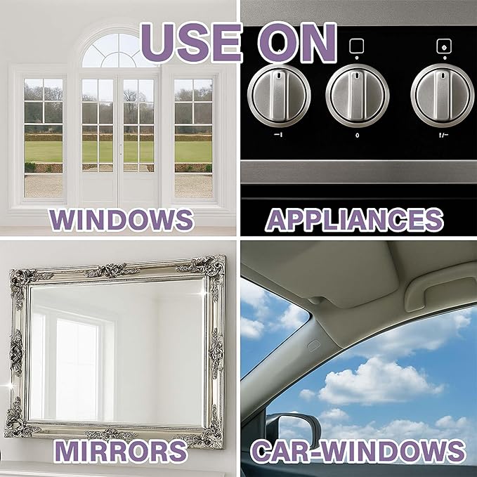 Ultra Clear Platinum Glass Cleaner, Crystal Clear Streak-Free Shine Polished Finish, for Commercial and Residential Use Lavender Fresh, 5 Gallons