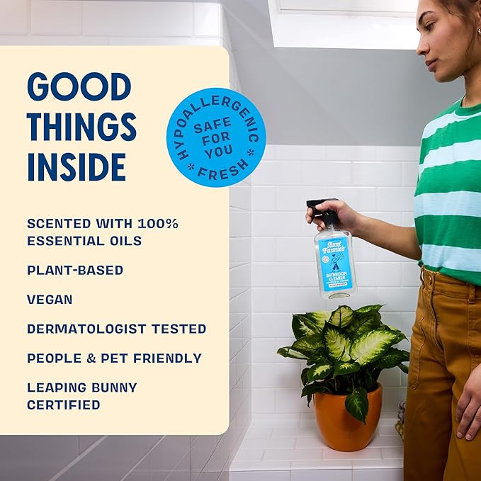 Aunt Fannie's All Purpose Bathroom Cleaner Vinegar Spray for Shower, Tub, Toilet, Tile, Sink and Fixtures, 16.9 Ounces (Pack of 1)