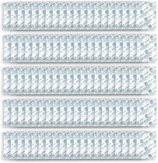 5g x 100 Packs Fonday Food Grade Silica Gel Desiccants Packs Moisture Absorbers Dehumidifier for Food Storage, Electronics, 3D Filament & Safes