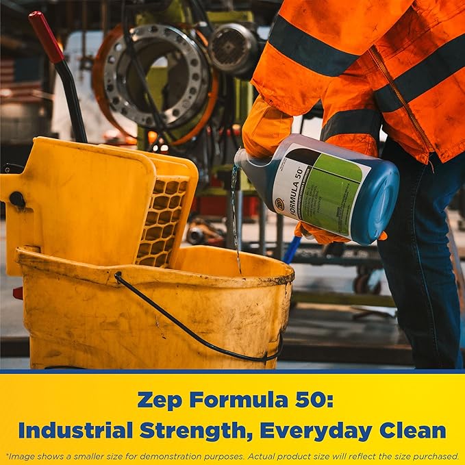 Zep Formula 50 Cleaner and Degreaser - 55 Gallon (1 Drum) 85985 - All-Purpose, Heavy-Duty, Use on Floors, Walls, Unpainted Metal Surfaces, Engines, Grills, Ovens and Fans
