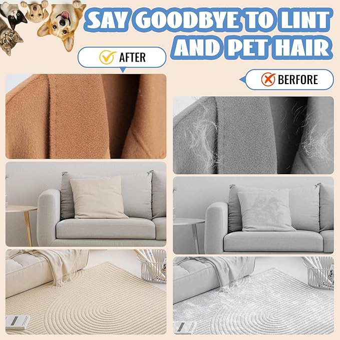 1 PCS Pet Hair Removal Glove for Dogs and Cats Reusable Newly Upgraded Five-Finger Electrostatic Pet Cat Dog Hair Remover Non-Slip Dog Hair Remover Tool for Couch, Clothing, Car Seat,Carpet