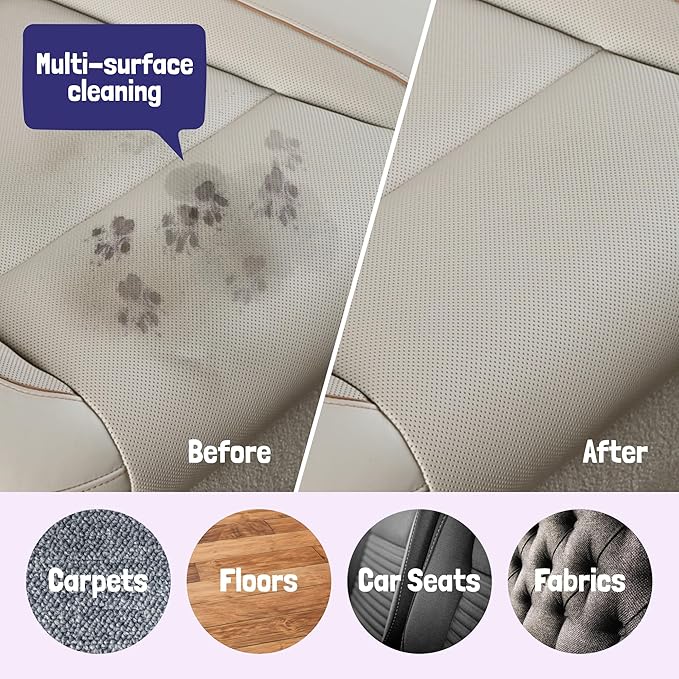 Sunny & Honey Pet Stain & Odor Miracle - 32 Fl Oz, Light Lavender Scent - Carpet Stain Remover & Urine Odor Eliminator - Upholstery Cleaner Spray - Enzyme Formula for Upholstery, Couch & Mattress