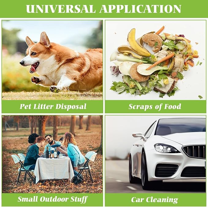 1.2 Gallon 80 Counts Strong Trash Bags Garbage Bags, Bathroom Trash Can Bin Liners, Small Plastic Bags for home office kitchen, fit 5-6 Liter, 0.8-1.6 and 1-1.5 Gal, Clear