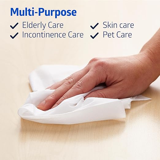 Medline Ultrasoft Dry Baby Wipes, Gentle Disposable Cleansing Cloths, 1,200 Count, Dry Wipe Size is 7 x 13 inches, Great for Sensitive Skin and can be used as Baby Washcloths, Incontinence Wipes