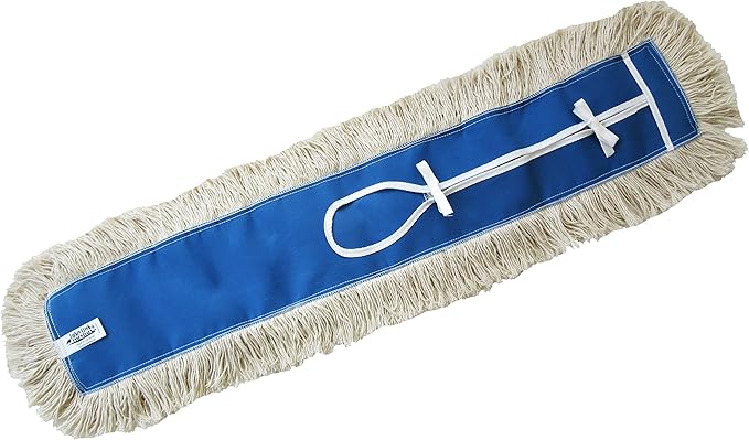 36" Industrial Strength Washable Cotton Dust Mop Refill, Replacement Head for Home & Commercial Use, Fits 36 Inch Frame, Cleans Hardwood, Laminate, Concrete, or Other Floor Systems (36")