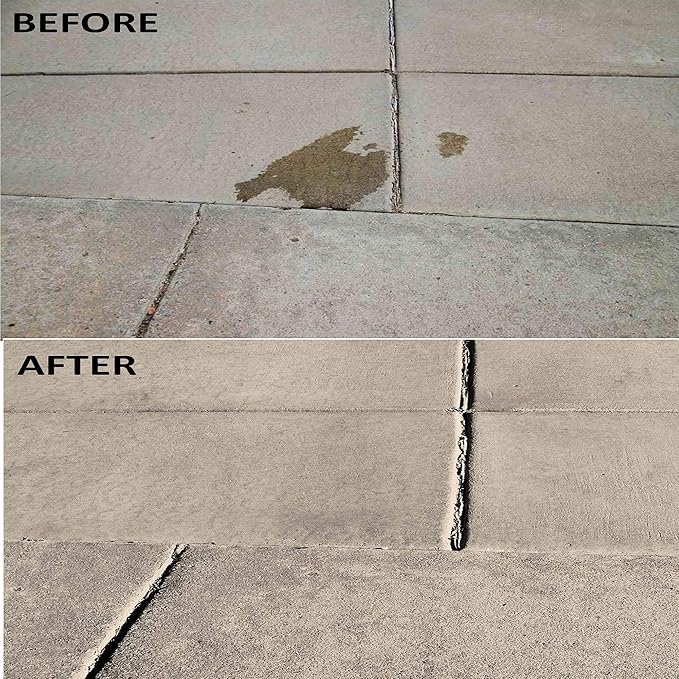 Terminator-HSD Concrete Oil Stain Remover Eco-Friendly Bio-Remediates and Removes Oil & Grease Stains on Concrete and Asphalt Driveways, Garages, Pavers, Patios, Parking Lots and Streets(2 LB)