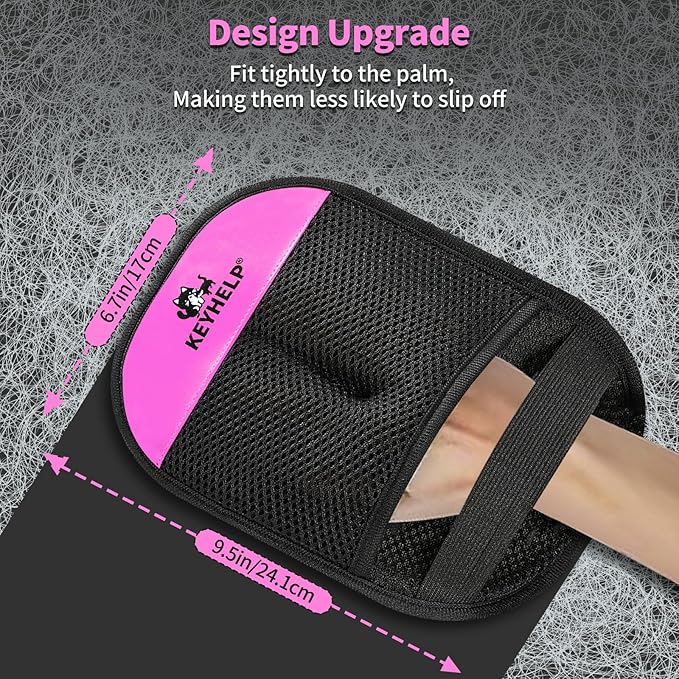 Pet Hair Removal Glove for Dogs & Cats, Newly Upgraded Reusable Electrostatic Pet Hair Gloves, Pet Hair Remover Tool for Clothing, Couch, Carpet, Car Seat（Pink）