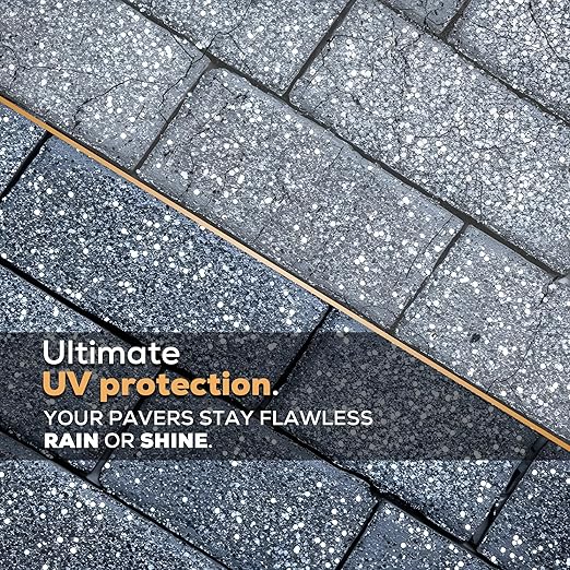 1 Gal. DOMINATOR SG+ Clear Acrylic Sealer | High Gloss Concrete Paver Sealer | Wet Look, Color Enhancing | Professional Grade | Decorative Concrete | Fast Dry | Driveway, Patio and Walkways
