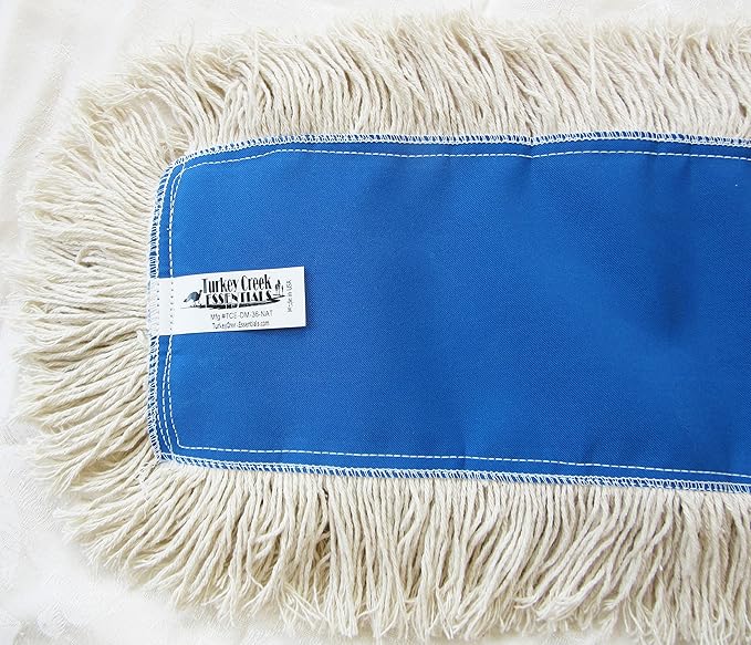 36" Industrial Strength Washable Cotton Dust Mop Refill, Replacement Head for Home & Commercial Use, Fits 36 Inch Frame, Cleans Hardwood, Laminate, Concrete, or Other Floor Systems (36")